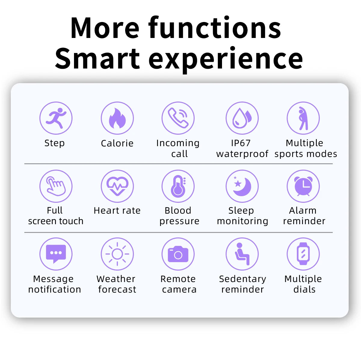 LIGE Smart Watch – Heart Rate, Fitness Tracker & Waterproof | Android & iOS
