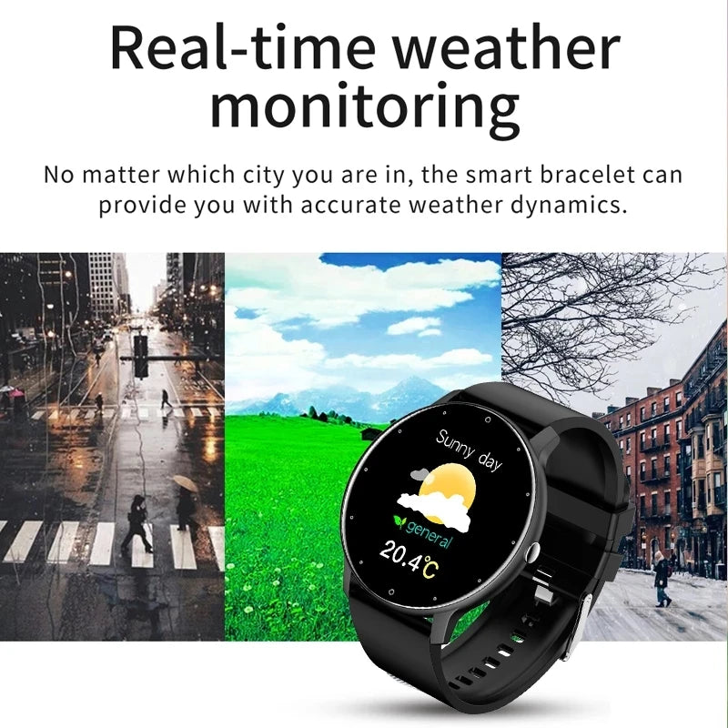 LIGE Smart Watch – Heart Rate, Fitness Tracker & Waterproof | Android & iOS