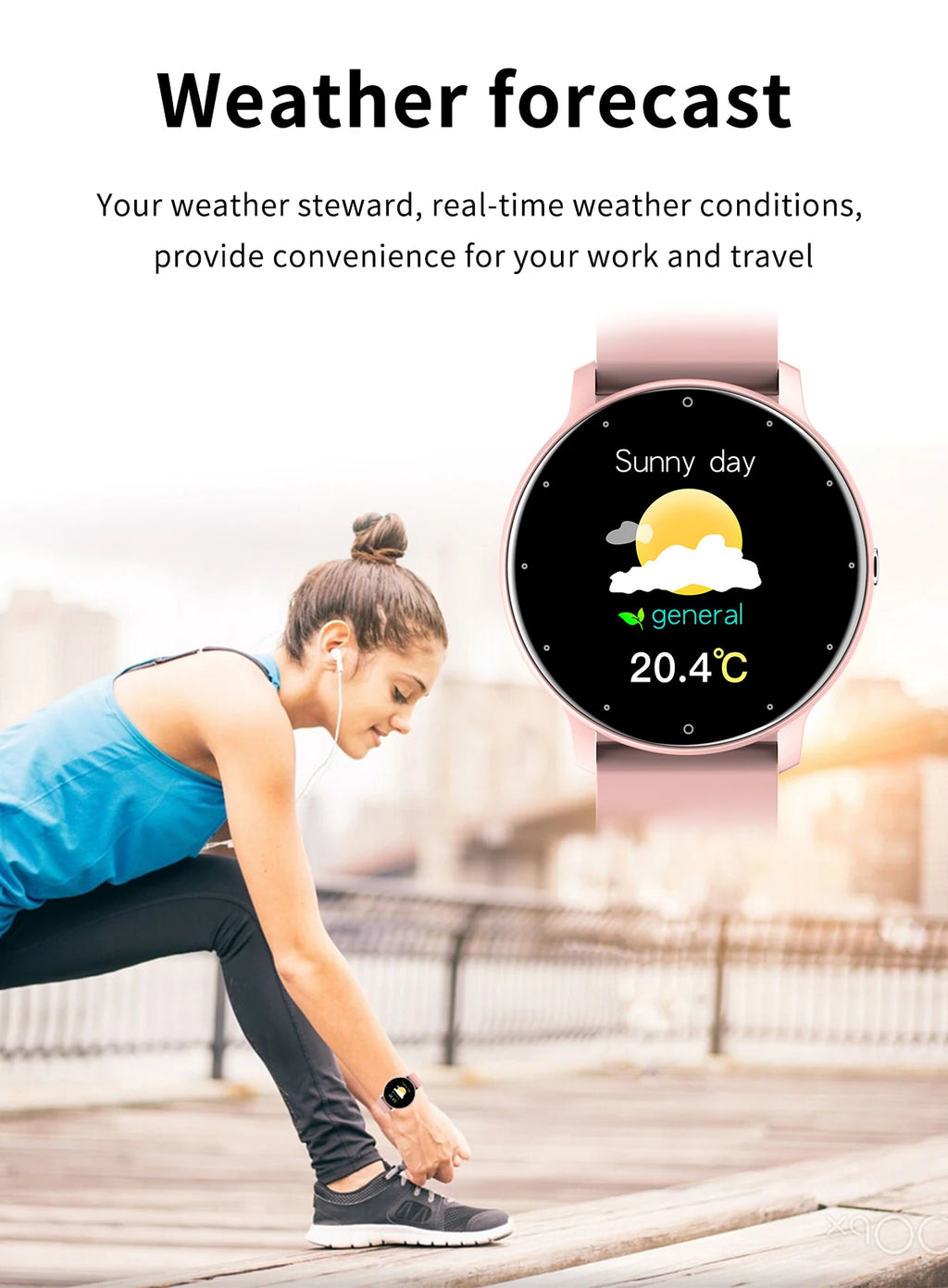 LIGE Smart Watch – Heart Rate, Fitness Tracker & Waterproof | Android & iOS