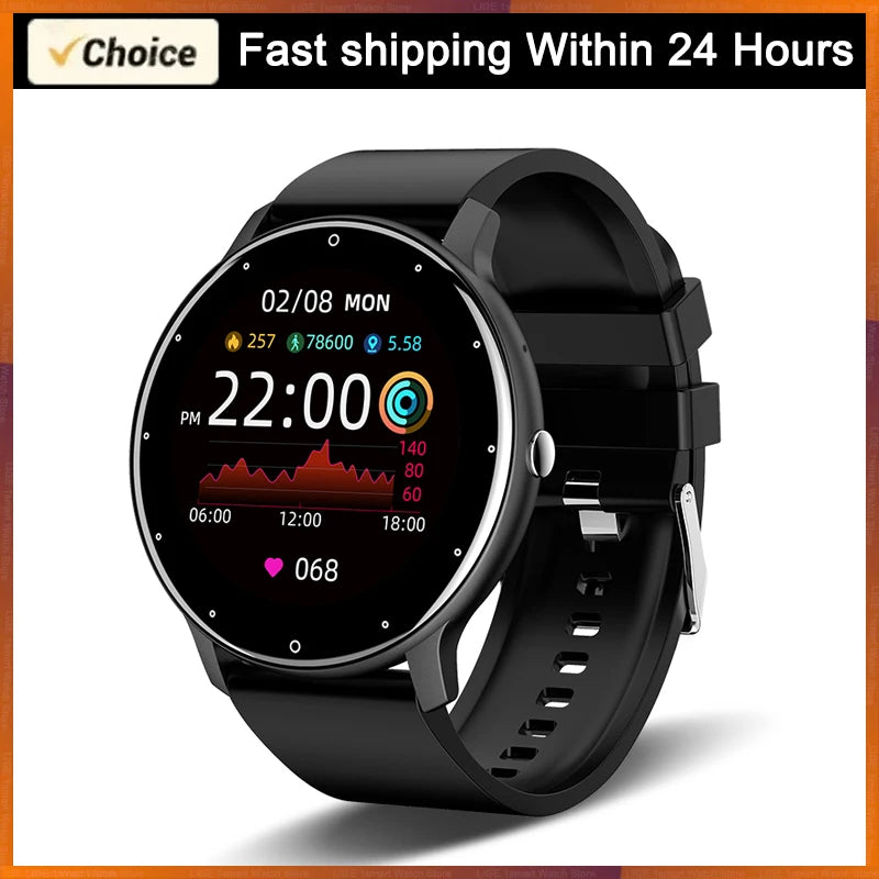 LIGE Smart Watch – Heart Rate, Fitness Tracker & Waterproof | Android & iOS