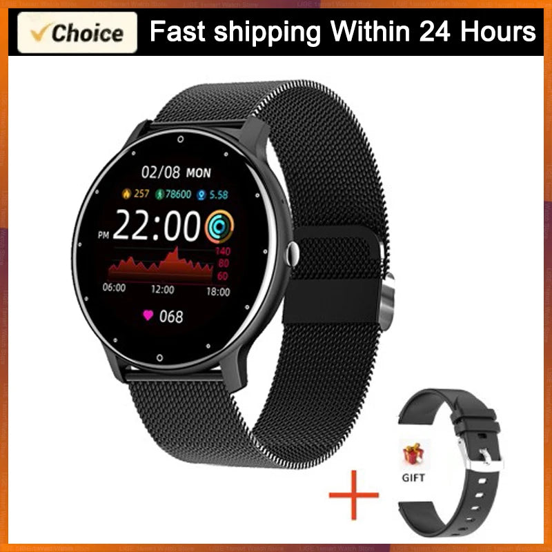 LIGE Smart Watch – Heart Rate, Fitness Tracker & Waterproof | Android & iOS