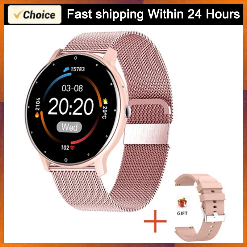 LIGE Smart Watch – Heart Rate, Fitness Tracker & Waterproof | Android & iOS