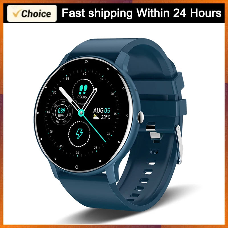 LIGE Smart Watch – Heart Rate, Fitness Tracker & Waterproof | Android & iOS